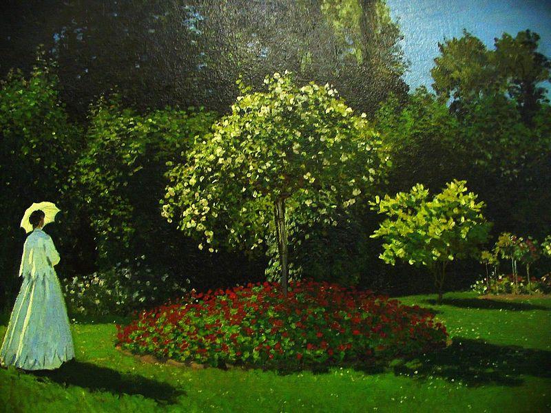 Claude Monet Lady in the garden oil painting picture